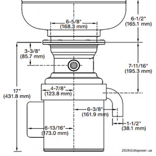 In-Sink-Erator SS-100 промисловий професійний утилізатор In-Sink-Erator SS-100 промисловий професійний утилізатор