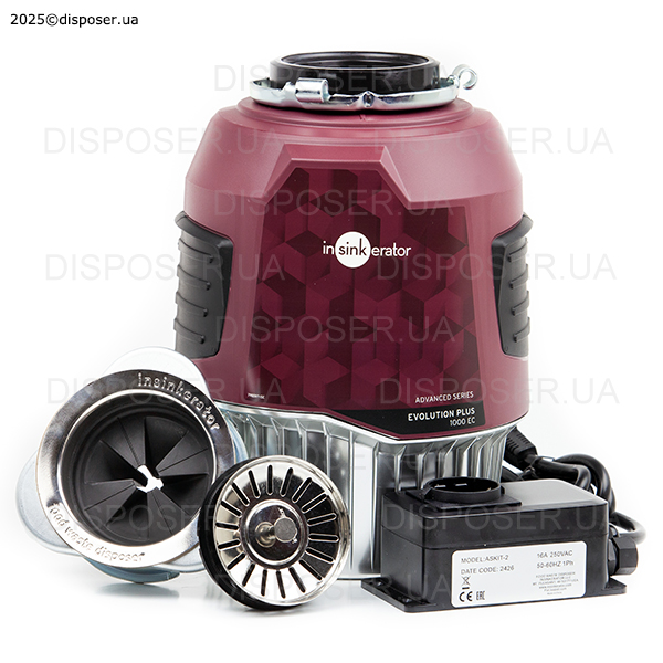 In-Sink-Erator Evolution Plus 1000 front complect