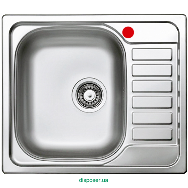 Кухонна мийка Elleci Sky125 SX SATINATO, нержавіюча сталь, 58×50 см